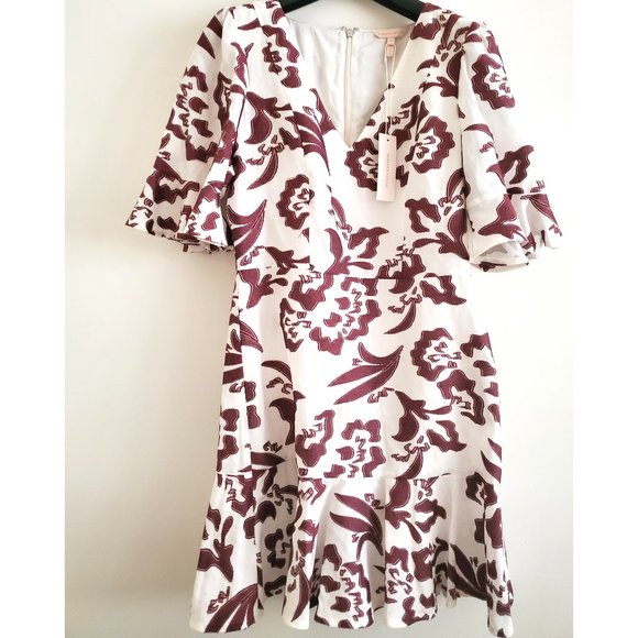 💐 🏵 HOST PICK 💐 REBECCA TAYLOR NEW w/TAGS : Amea Floral Ruffle Dress - Picture 3 of 13